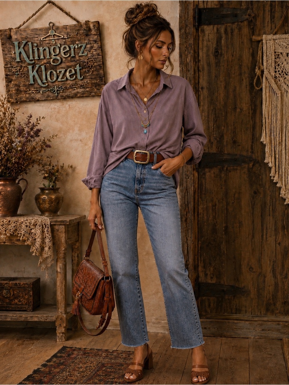 ZARA Mauve/Lavender Relaxed Button-Down Shirt – Size Medium - Picture 5 of 9